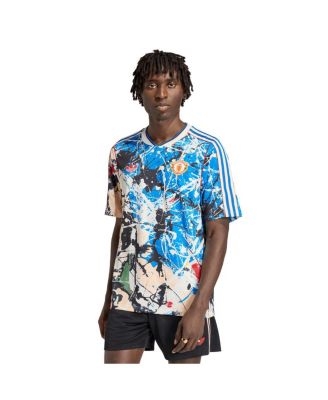 Men's Blue Manchester United X Stone Roses Replica Jersey