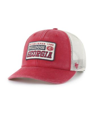 Men's Red/Natural Georgia Bulldogs Canteen Adjustable Trucker Hat