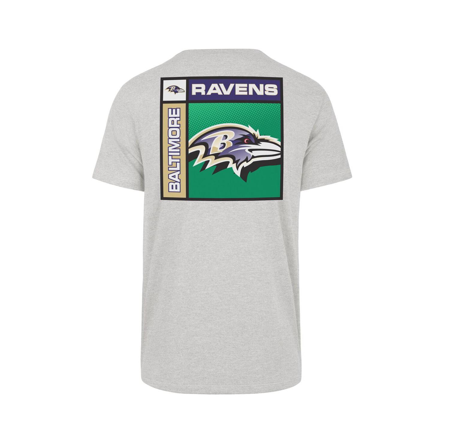 Men's Gray Baltimore Ravens Chrome Plate Franklin T-Shirt