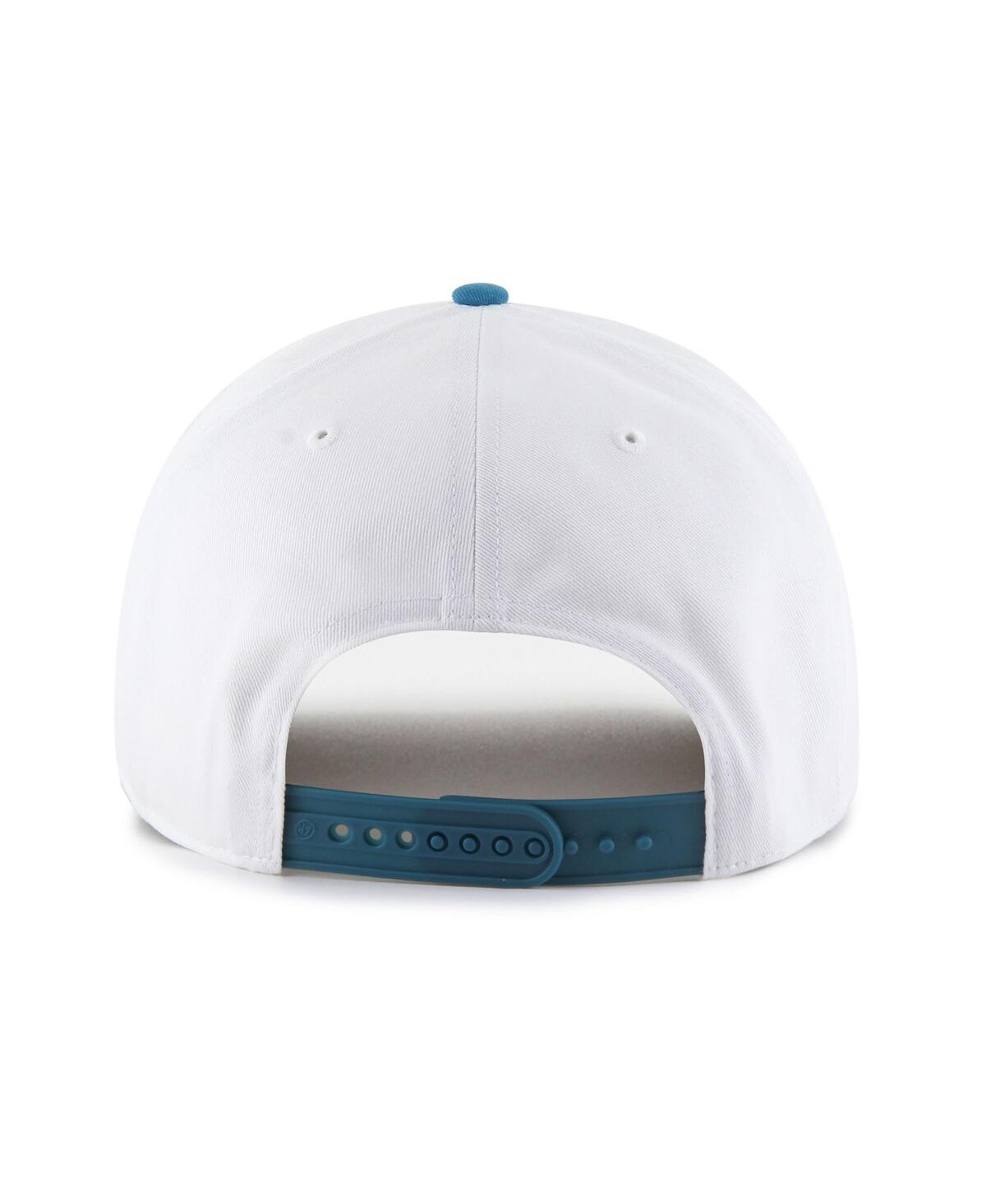 '47 Brand Men's White/Teal Nfl Multi-Team Throwback Dueling Logos Adjustable Hitch Hat