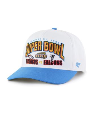 Men's White/Powder Blue NFL Multi-Team Throwback Dueling Logos Adjustable Hitch Hat