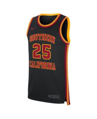 Men's 25 Black USC Trojans Alternate Replica Basketball Jersey