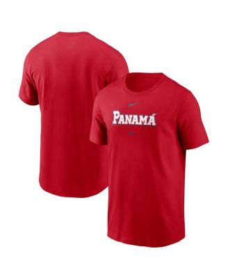 Men's Red Panama Baseball 2026 World Baseball Classic Wordmark T-Shirt