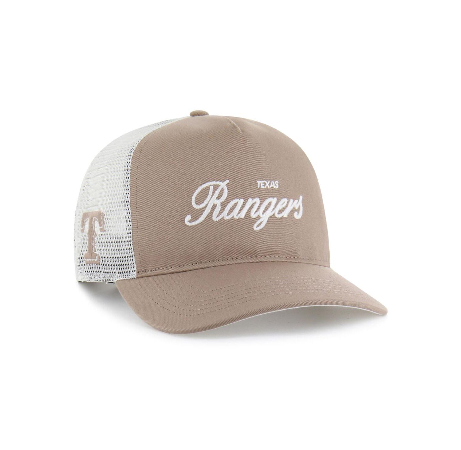 Men's Brown Texas Rangers Foundational Mesh Hitch Adjustable Hat