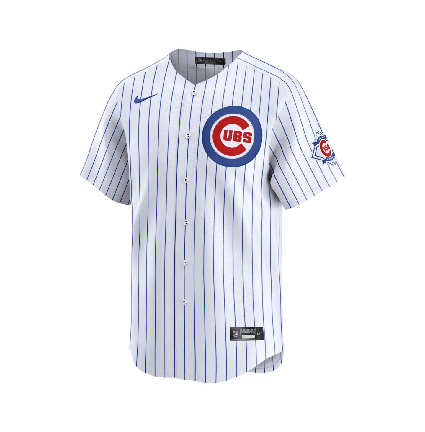 Мужской топ Nike Pete Crow-Armstrong White Chicago Cubs 150th Anniversary Limited Jersey — фото 2