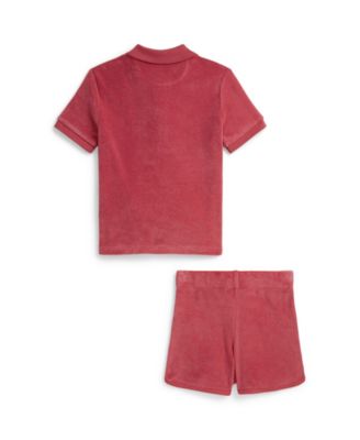Boys' 2-7 Short-Sleeve Terry Polo Shirt & Shorts, 2-Piece Set