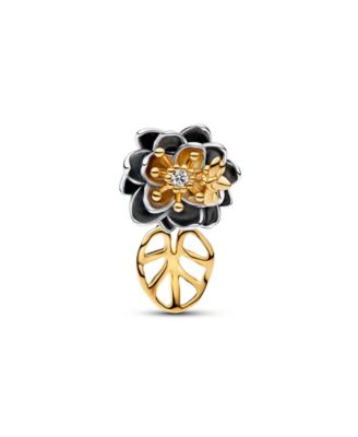 Disney Princess Tiana Lotus Flower Lab-grown Diamond Charm