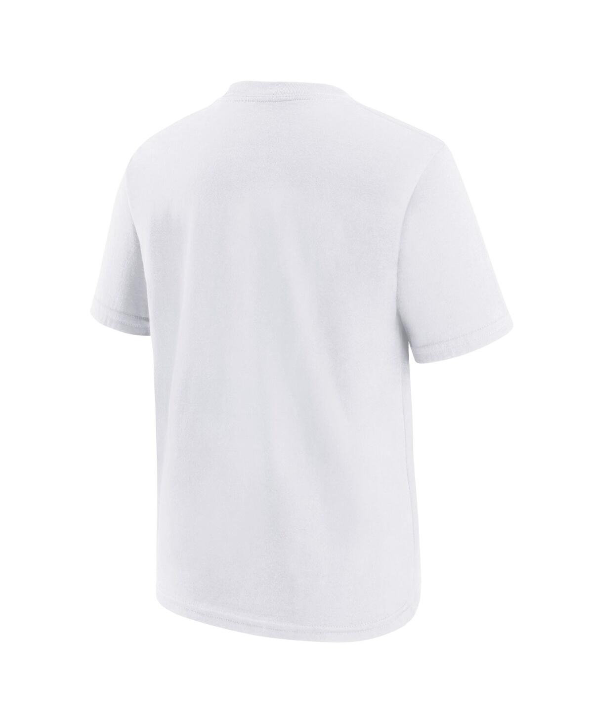 Nike Big Boys and Girls White Dallas Mavericks Hardwood Classics Champs Max90 T-Shirt