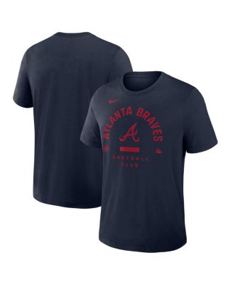 Men's Navy Atlanta Braves Authentic Collection Early&nbsp;Work Tri-Blend Dri-FIT T-Shirt