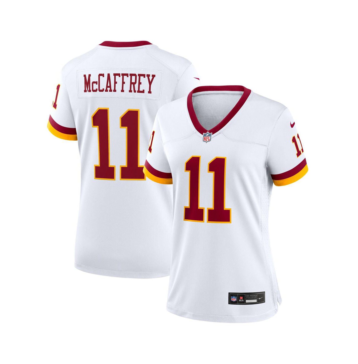 Женское джерси Nike Women's Luke McCaffrey White Washington Commanders Game Super Bowl Era Jersey — фото 1