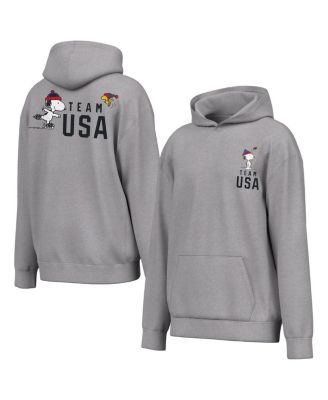 Men's Heather Gray Peanuts Team Spirit Hoodie