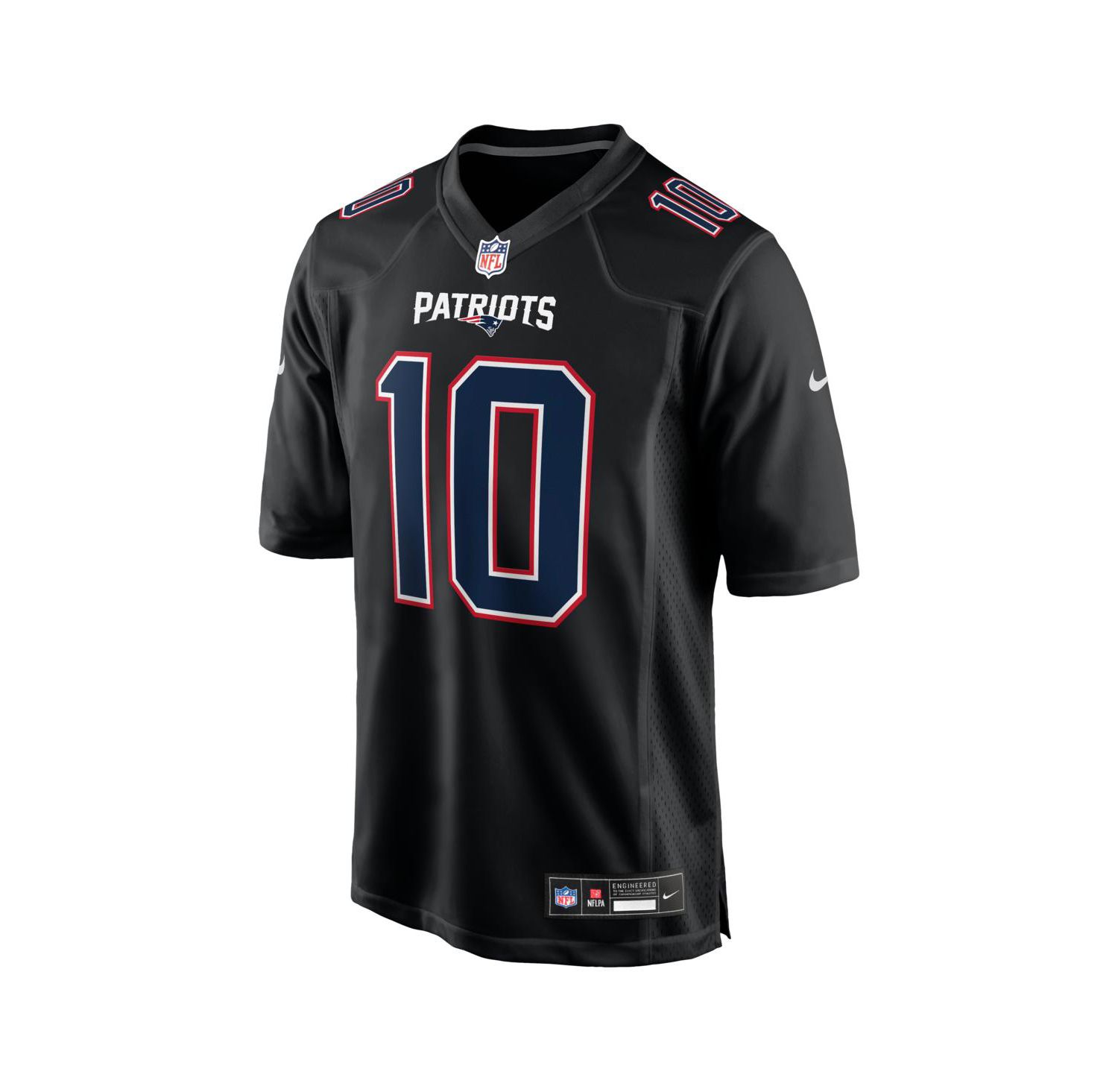 Men's Drake Maye Carbon Black New England Patriots Fashion Game Jersey