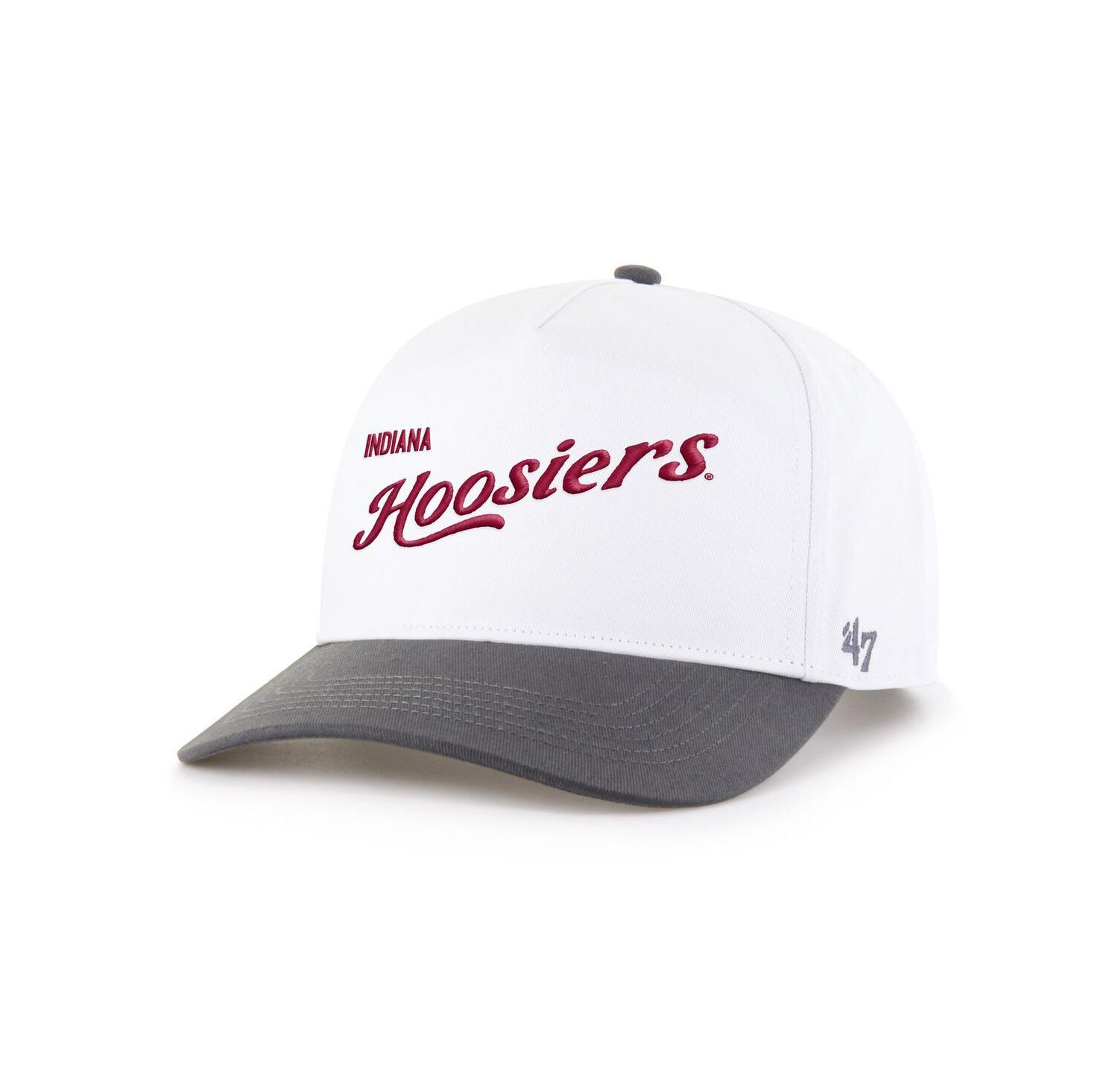 Men's White Indiana Hoosiers Two-Tone Hitch Adjustable Hat