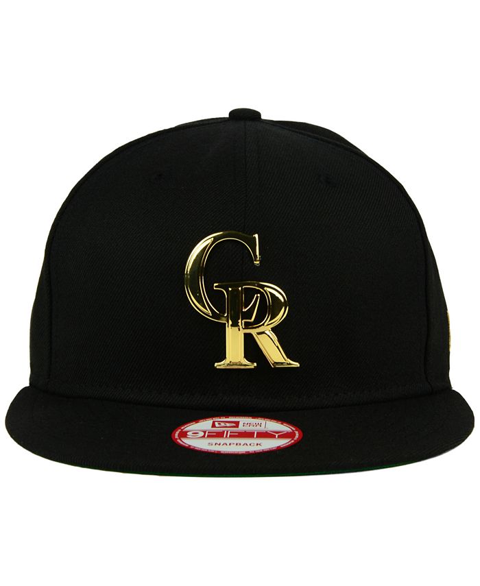 New Era Colorado Rockies League O'Gold 9FIFTY Snapback Cap - Macy's