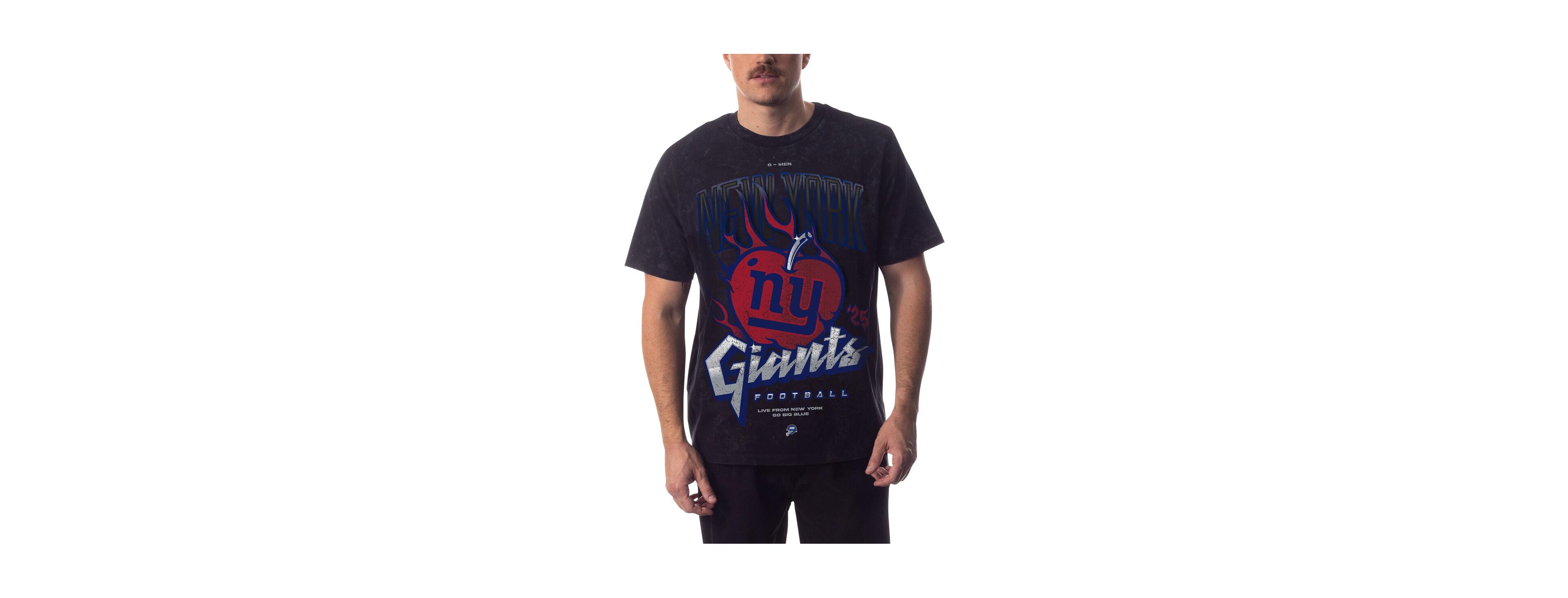 The Wild Collective Men's and Women's Black New York Giants Tour Band T-Shirt