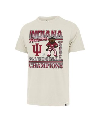 Men's Natural Indiana Hoosiers College Football Playoff 2025 National Champions Big & Tall Mascot T-Shirt