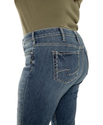 Plus Size Elyse Mid-Rise Comfort Fit Capri Jeans