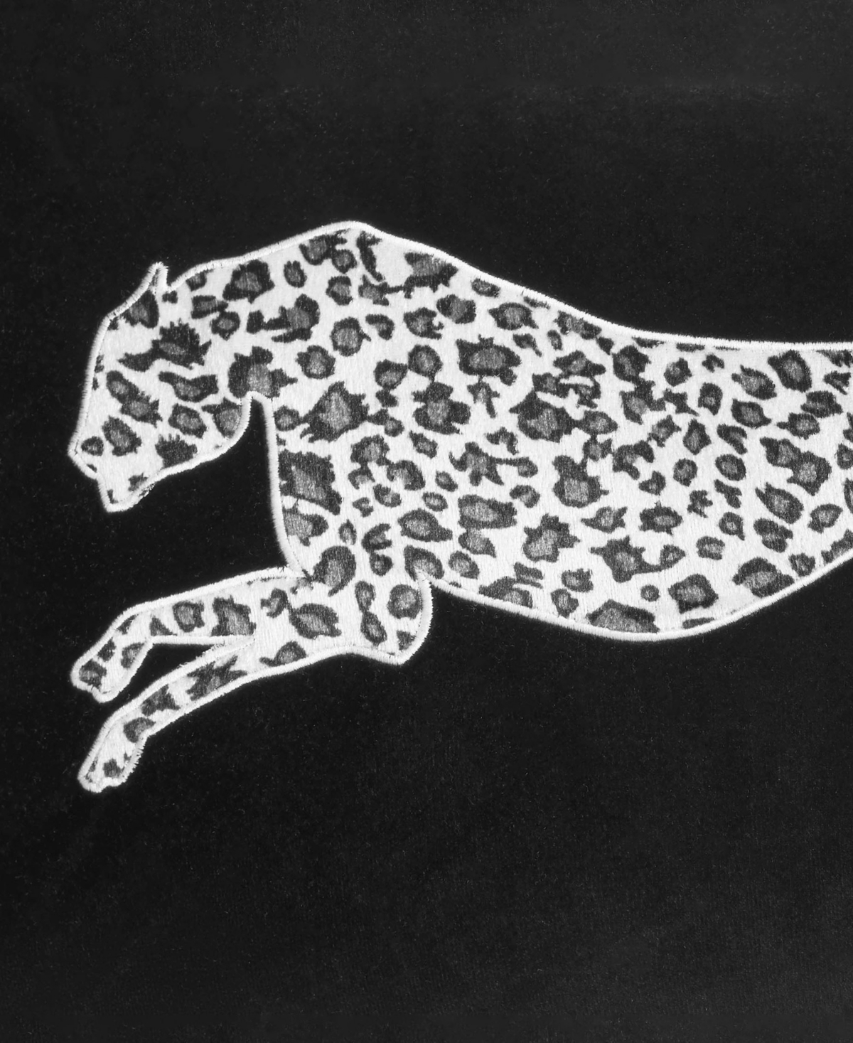 Juicy Couture Embroidered Velvet Cheetah Decorative Pillow, 18" x