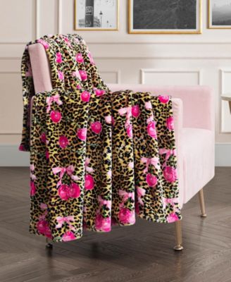 Printed Plush Oversized Throw, 60" x 70"