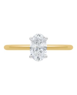 IGI Certified Lab Grown Diamond Solitaire Engagement Ring (1 ct. t.w.) in 14k White Gold or 14k Two Tone Gold