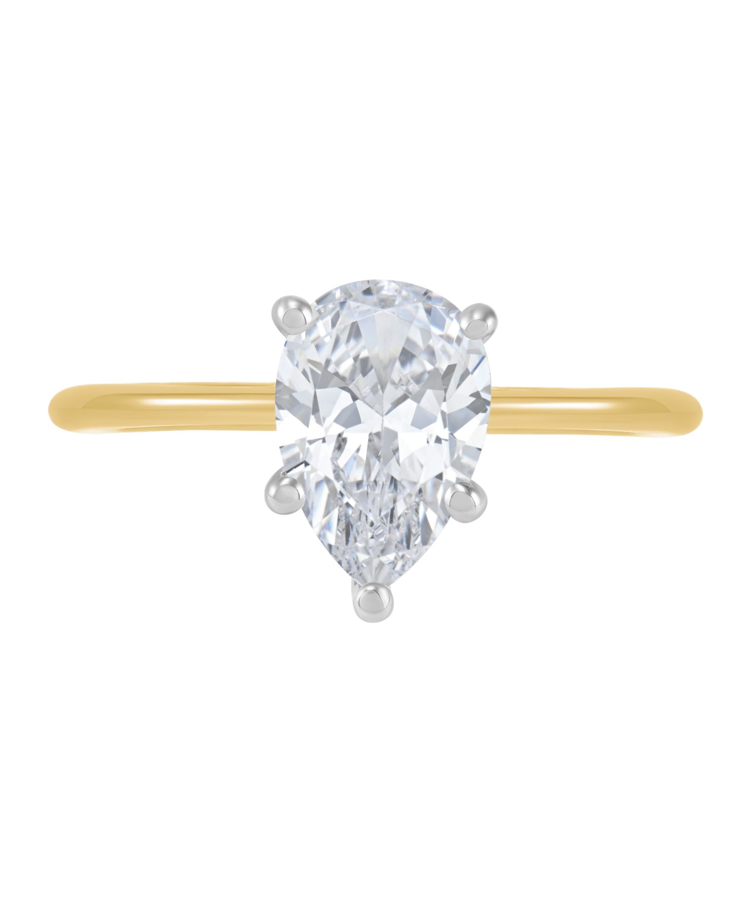 IGI Certified Lab Grown Diamond Solitaire Engagement Ring (1-1/2 ct. t.w.) in 14k White Gold or 14k Two Tone Gold
