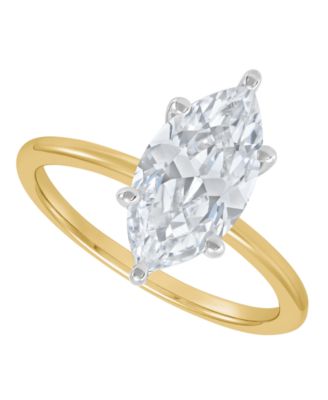 IGI Certified Lab Grown Diamond Solitaire Engagement Ring (2-1/2 ct. t.w.) in 14k White Gold or 14k Two Tone Gold