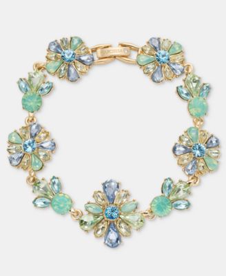Crystal Cluster Flower Flex Bracelet 