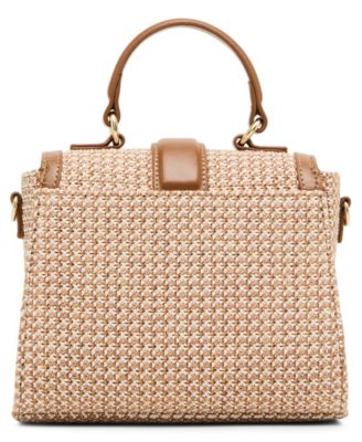 Jadev Straw Top Handle Mini Satchel Bag