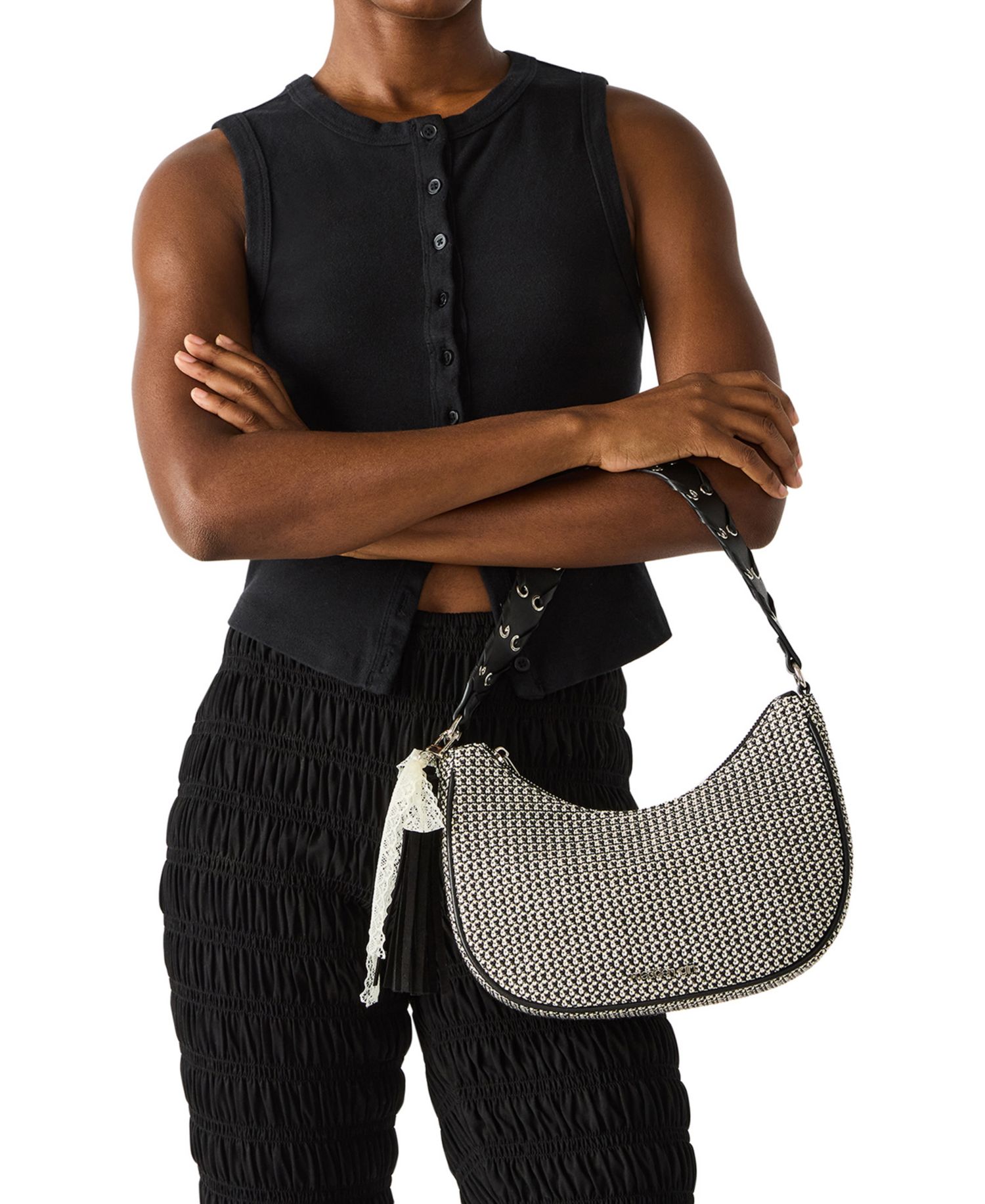 Indigov Straw Small Shoulder Bag