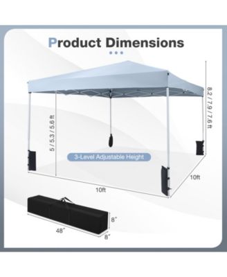 Pop-Up Canopy Tent with Carry Bag and 4 Sandbags