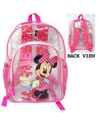 Minnie Mouse Transparent, Clear backpack for ages 3
