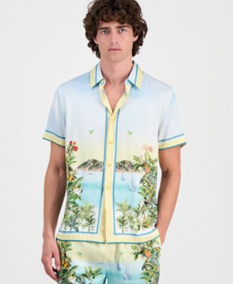 Men's Charm Sunset Riviera Button-Up Shirt