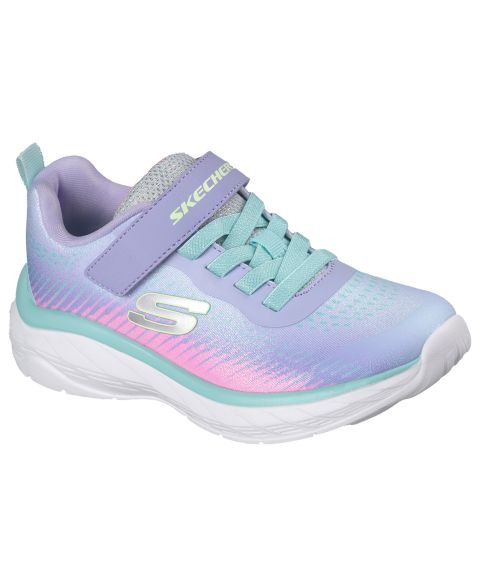 Детские повседневные кроссовки Skechers Boundless - Color Blitz на липучке, цвет: Лавандовый / Разноцветный