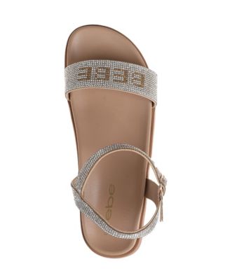Women's Sandal with Rhinestone Embellished Upper - Elegant and Comfortable
