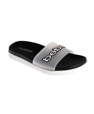 Women's Sandal with Translucent Upper and Rubber Logo Patch
