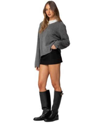 Women's Martha Oversized V Neck Sweater