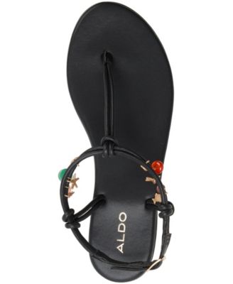 Women's Seajewels T-Strap Round Toe Flat Sandals