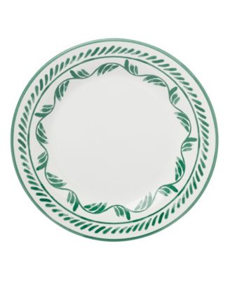 Borderless Green 12-Piece Dinnerware Set, Service for 4