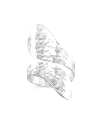 925 Sterling Silver Hammered Adjustable Spoon Ring