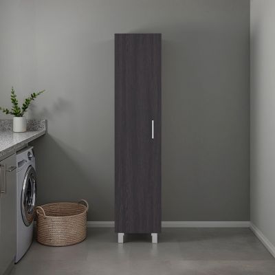 Vegas Storage Cabinet for Laundry Room with Fixed Shelves, Wenge