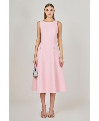 Women's Tweed Midi Dress