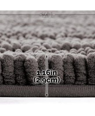 Soft Shaggy Microfiber Ultra Absorbent Bathroom Rug (20"x32")