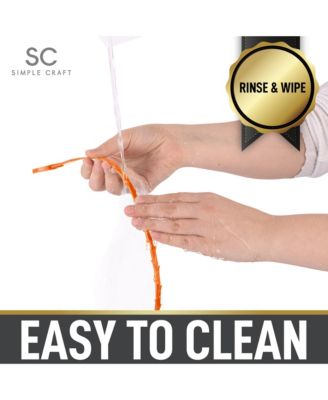 5 Pack 20-Inch Plumbing Snake Drain Clog Remover with Barbed Edges