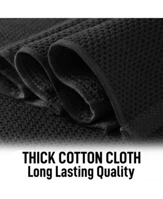 6 Pack 100% Cotton Waffle Weave - 12x12” Super Absorbent Dish Towels for Kitchen