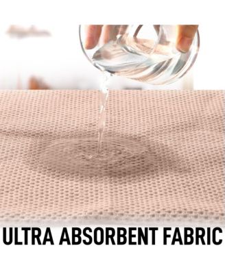 6 Pack 100% Cotton Waffle Weave - 12x12” Super Absorbent Dish Towels for Kitchen