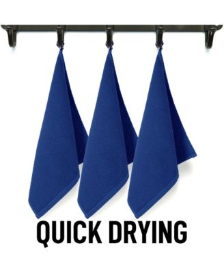 6 Pack 100% Cotton Waffle Weave - 12x12” Super Absorbent Dish Towels for Kitchen