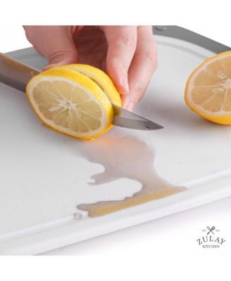 3 Piece Set Non Slip Kitchen Cutting Board With Juice Groove