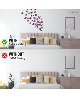 3D Removable DIY Butterfly Wall Decor with 3 Wing Designs (48pcs)