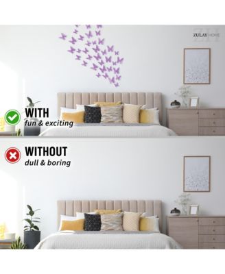 Removable DIY 3D Butterfly Wall Decorations (24pcs with 3 Different Sizes)