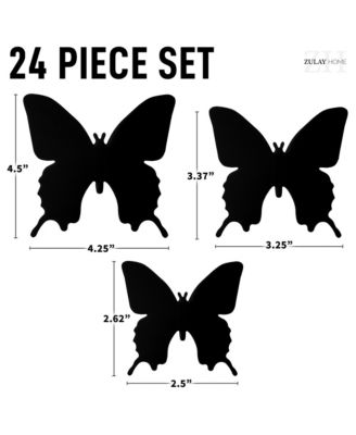 Removable DIY 3D Butterfly Wall Decorations (24pcs with 3 Different Sizes)